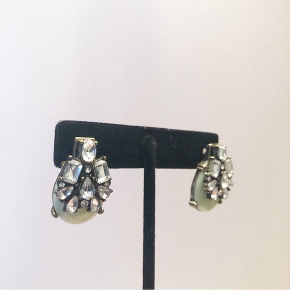 Anthropologie X BaubleBar Seastone and Rhinestone Pierced Earrings - Picture 8 of 10